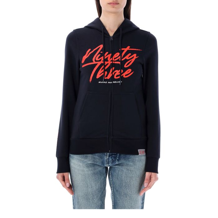 Felpa con zip e cappuccio donna Marc Marquez - Ninetythree