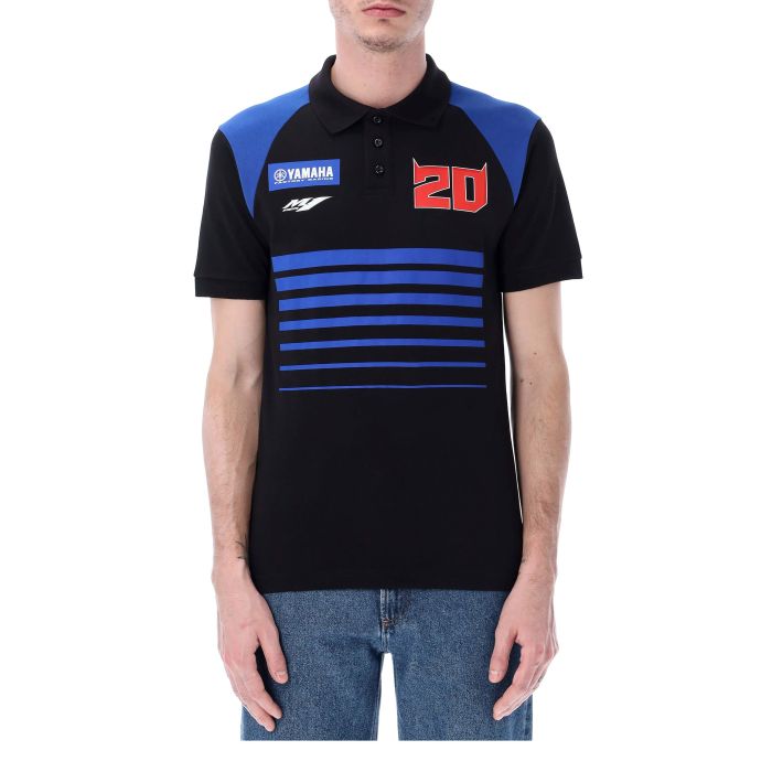 Polo uomo Fabio Quartararo Yamaha Factory Racing - Loghi e bande orizzontali