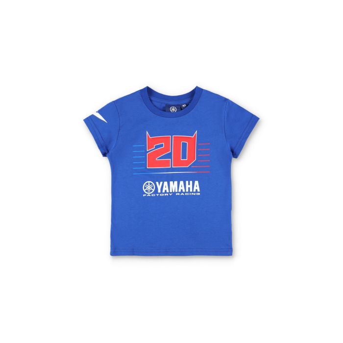 T-shirt bambino Fabio Quartararo Yamaha Factory Racing - Big 20 e logo Yamaha
