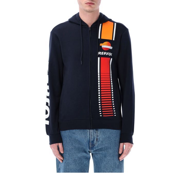 Sweat à capuche - Repsol and stripes