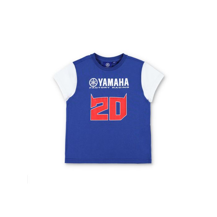 T-shirt bambino Fabio Quartararo Yamaha Factory Racing - Big 20 e logo Yamaha