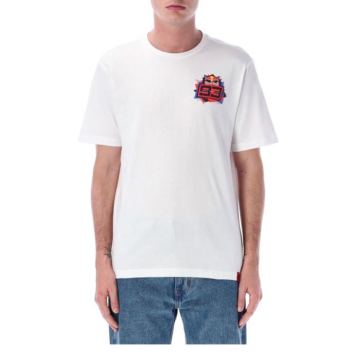 T-shirt logo white - RedBull Marquez