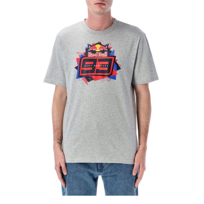 T-shirt big logo grey - RedBull Marquez