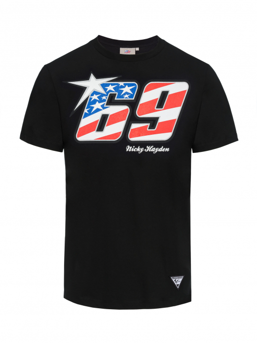 T-shirt Nicky Hayden - 69 - Noir
