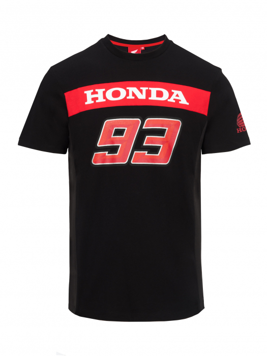 Camiseta Marc Marquez Honda Dual - Negro
