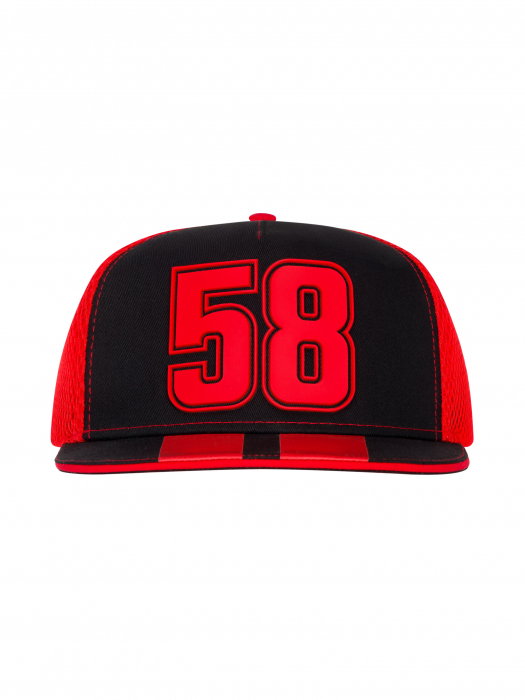 Cap Marco Simoncelli - 58 red and black
