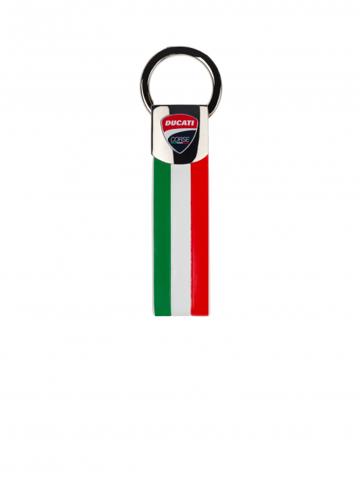 Ducati Motorcycle Keychain Key Gift Gp Logo Ring Racing Red Corse Moto Tricolor