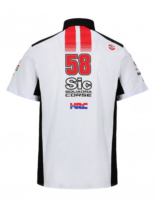 Shirt Man Sic58 Squadra Corse - Embroidered logo and prints