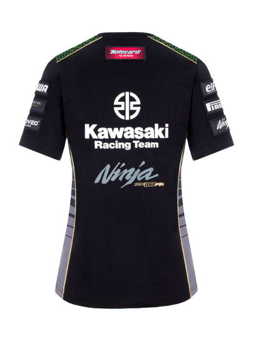 T-shirt da donna Kawasaki Racing Team - Replica Teamwear