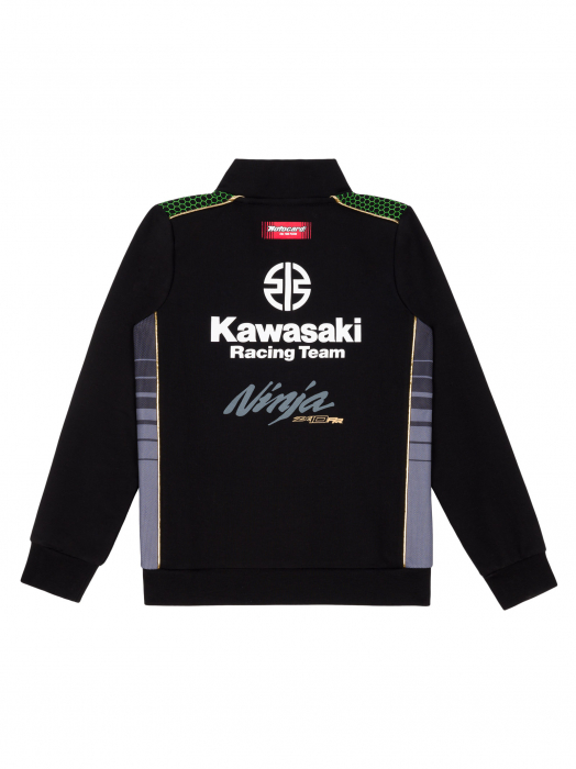 Felpa zip da bambino Kawasaki Racing Team - Replica Teamwear