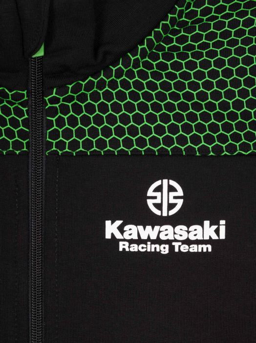 Sudadera infantil con cremallera Kawasaki Racing Team - Réplica Teamwear