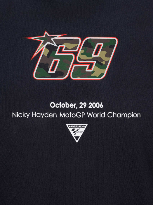 Camiseta Nicky Hayden - logo Camo