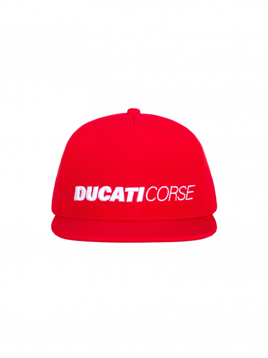Cap Ducati Corse Flat Visor Red