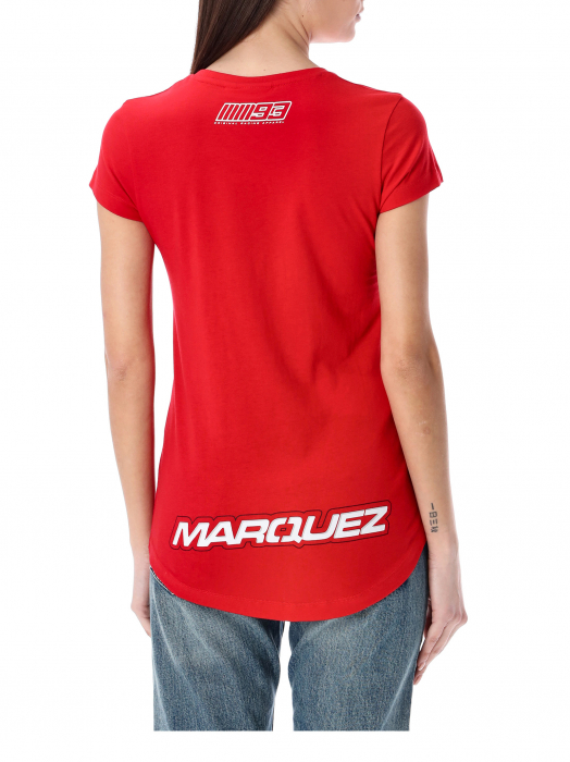 T-shirt femme Marc Marquez - Rouge