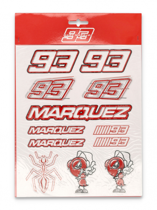 Pegatinas grandes Marc Marquez - Edición Roja