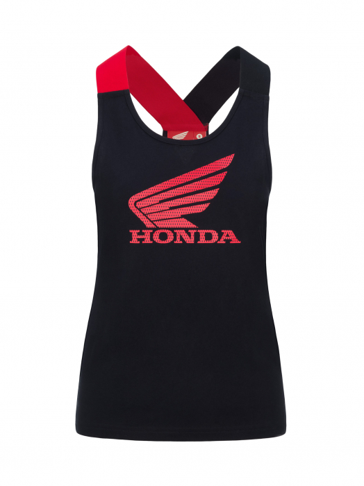 Camiseta de tirantes para mujer Honda HRC - Negro