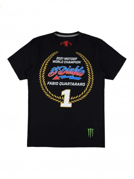 Camiseta para hombre Fabio Quartararo Campeón del Mundo MotoGP 2021