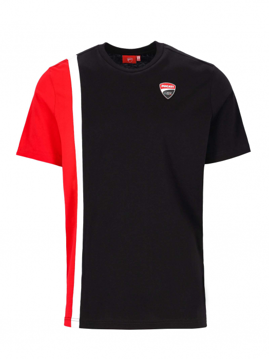 T-shirt Homme Ducati Corse - Bande blanche et écusson