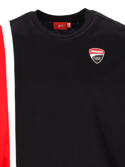 T-shirt Man Ducati Corse - White Band and Shield patch