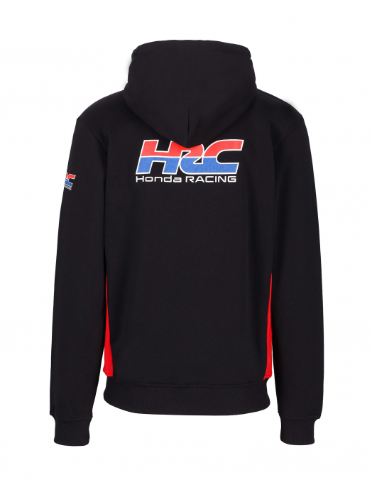 Sweat à capuche Honda HRC Racing zippé - Logo Honda blanc