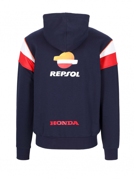 Felpa con cappuccio e zip Uomo Repsol Honda - Logo