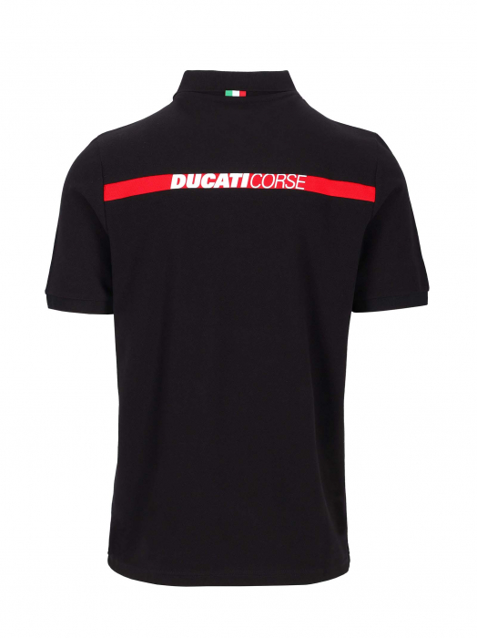 Polo Homme Ducati Corse - Patch écusson et Bande avec Logo