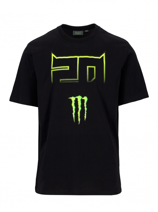 T-shirt Homme Fabio Quartararo Monster Energy Dual Collection - 20 Logo Monster