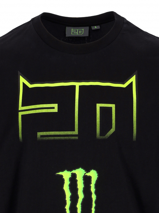 Camiseta Hombre Fabio Quartararo Monster Energy Dual Collection - 20 Logo Monster