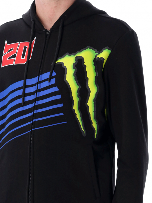 Zip Sweatshirt man Fabio Quartararo Monster Energy - Monster Energy Logo