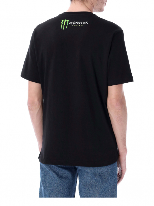 T-shirt man Fabio Quartararo Monster Energy - Logos and vertical stripes