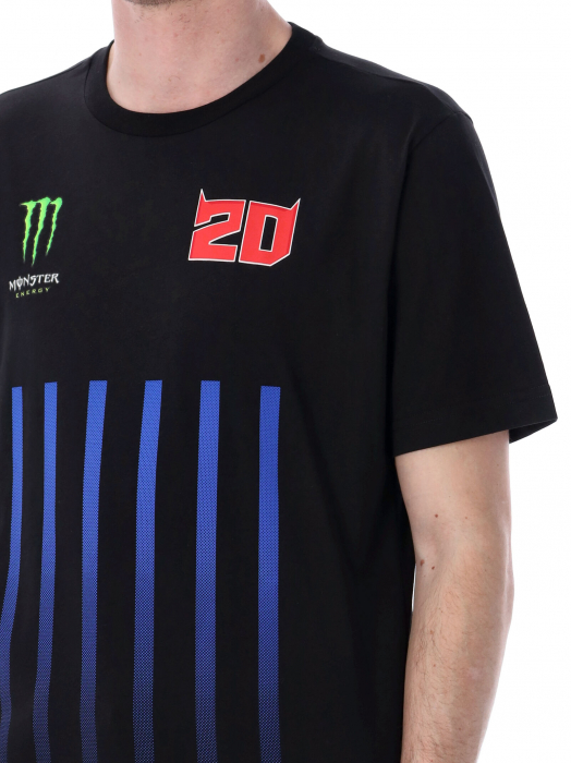 T-shirt uomo Fabio Quartararo Monster Energy - Loghi e bande verticali