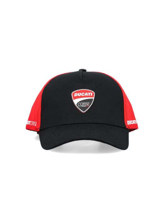 Cap Ducati Corse - Ducati Logo - Black and Red