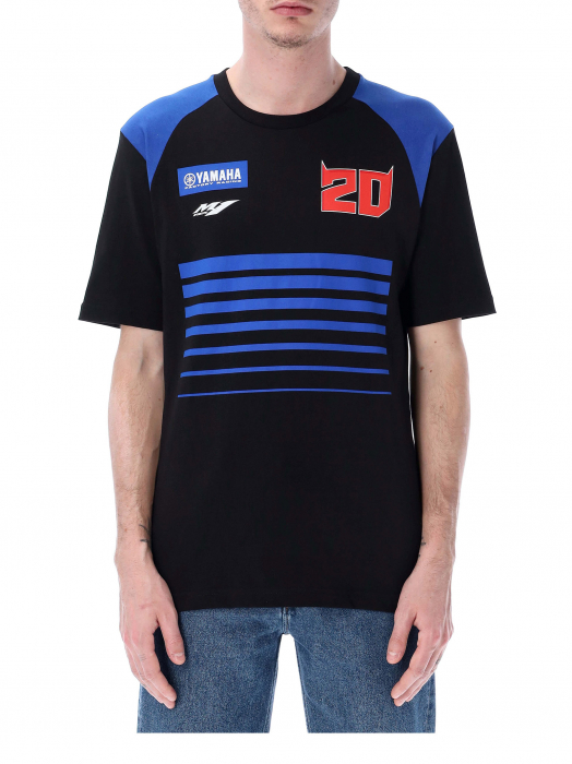 T-shirt uomo Fabio Quartararo Yamaha Factory Racing - Loghi con bande orizzontali
