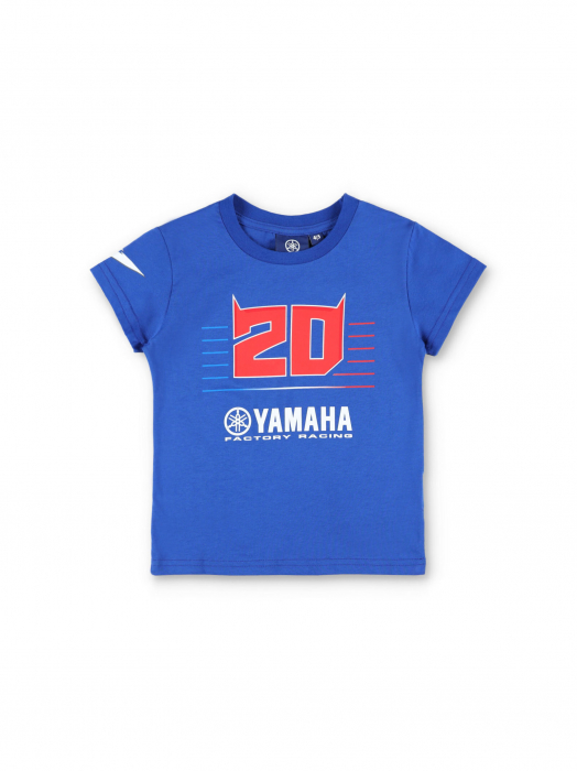 T-shirt bambino Fabio Quartararo Yamaha Factory Racing - Big 20 e logo Yamaha
