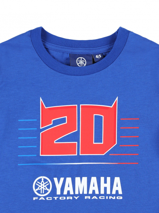 T-shirt bambino Fabio Quartararo Yamaha Factory Racing - Big 20 e logo Yamaha