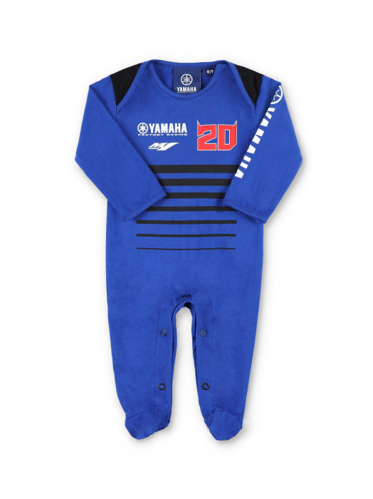 Pelele bebé Fabio Quartararo Yamaha Factory Racing - Logotipos con bandas horizontales