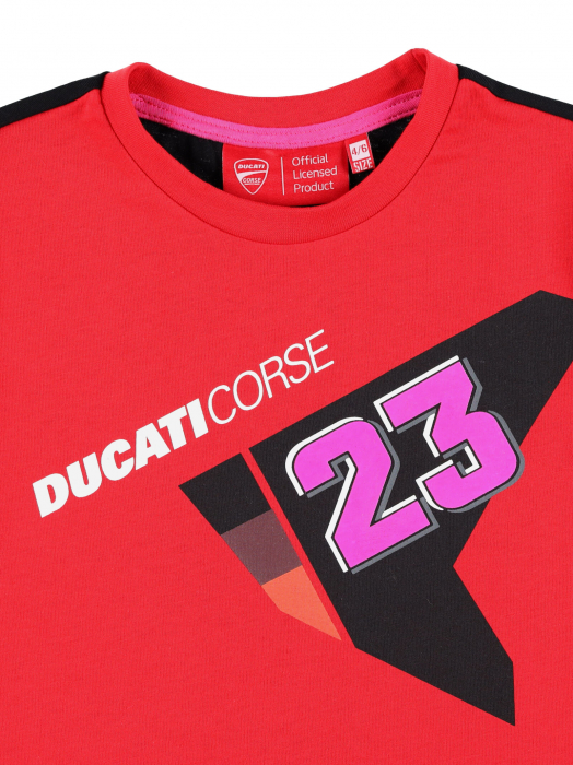T-shirt bambino Enea Bastianini Ducati Racing - Logo Ducati 23