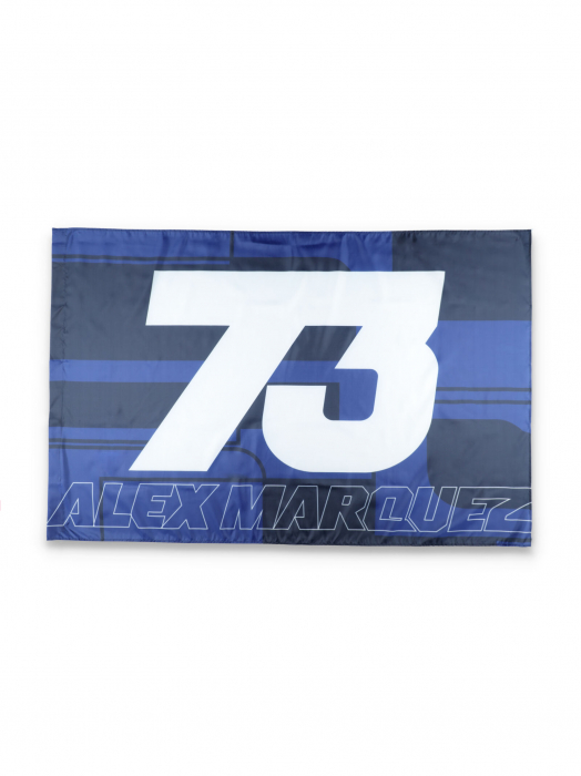 Drapeau Alex Marquez - 73 Logo Alex Marquez