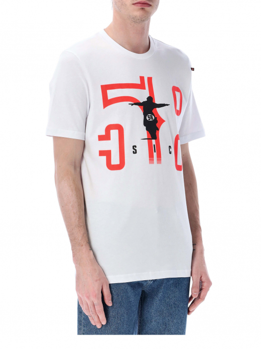 Camiseta hombre Marco Simoncelli - Impresión moto 58