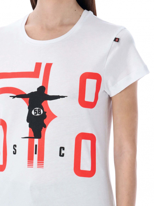 T-shirt woman Marco Simoncelli - Print moto 58
