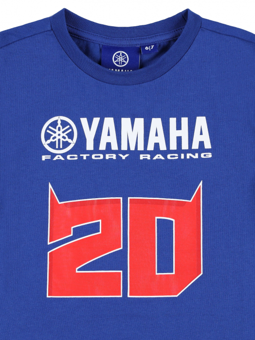 Camiseta niño Fabio Quartararo Yamaha Factory Racing - Big 20 y logotipo Yamaha