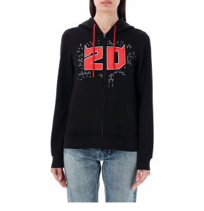 Zip and hooded sweatshirt woman Fabio Quartararo - 20/El Diablo